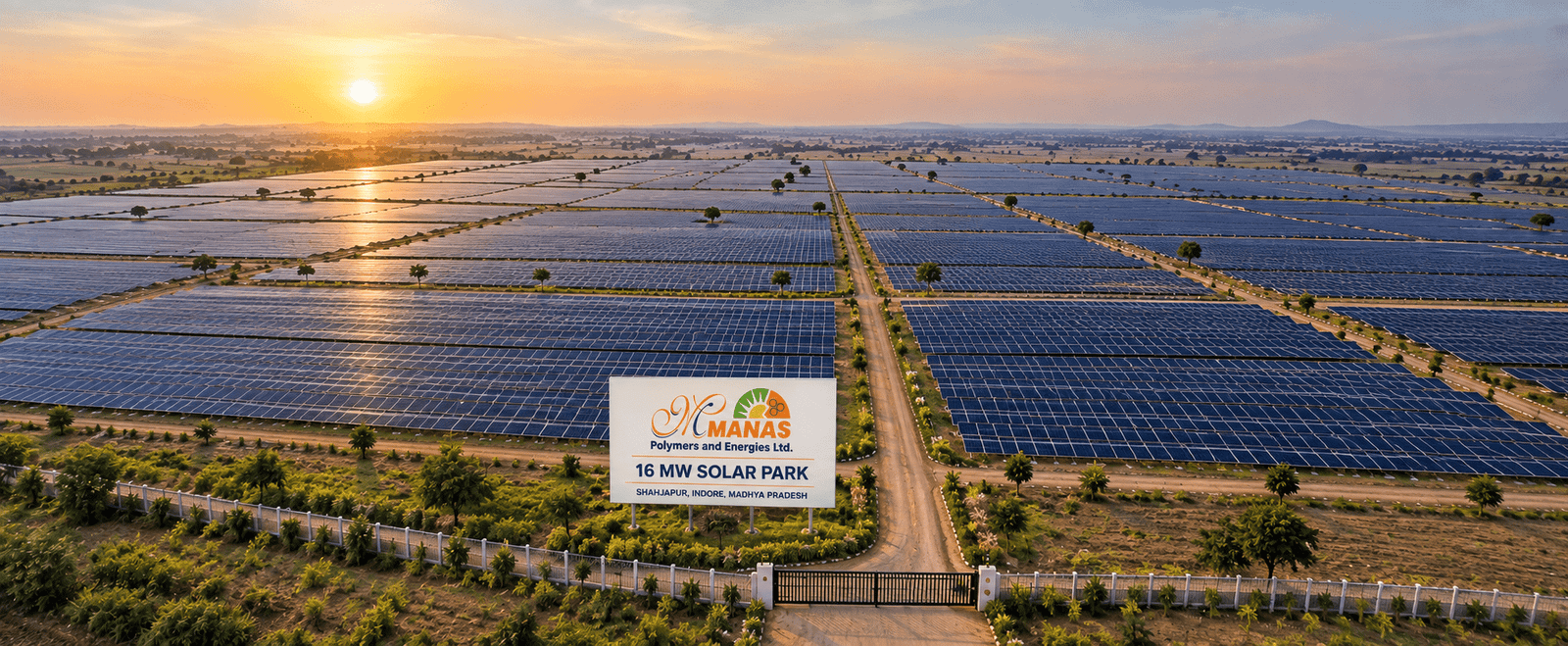 Solar Park Sunset